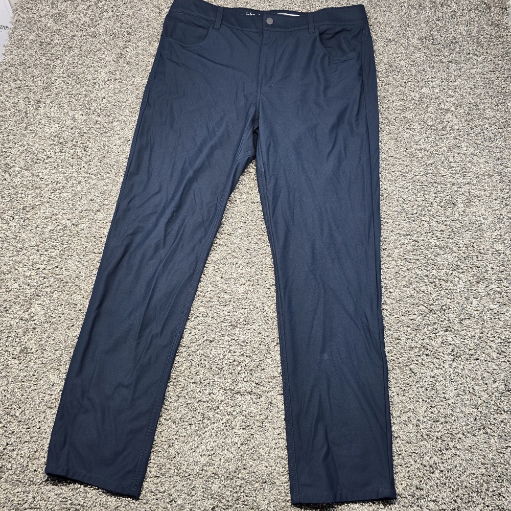 Johnnie-O Cross Country Pants Mens 36x32 Performance Stretch Trousers Blue